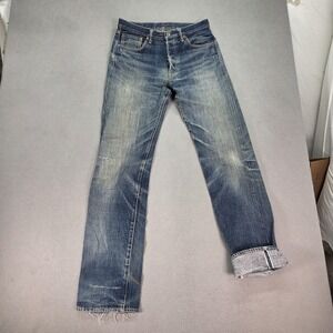 ONI Jeans Mens Selvedge Asphalt Secret Kabuki Weft Slubby Honeycomb Fits 29x34